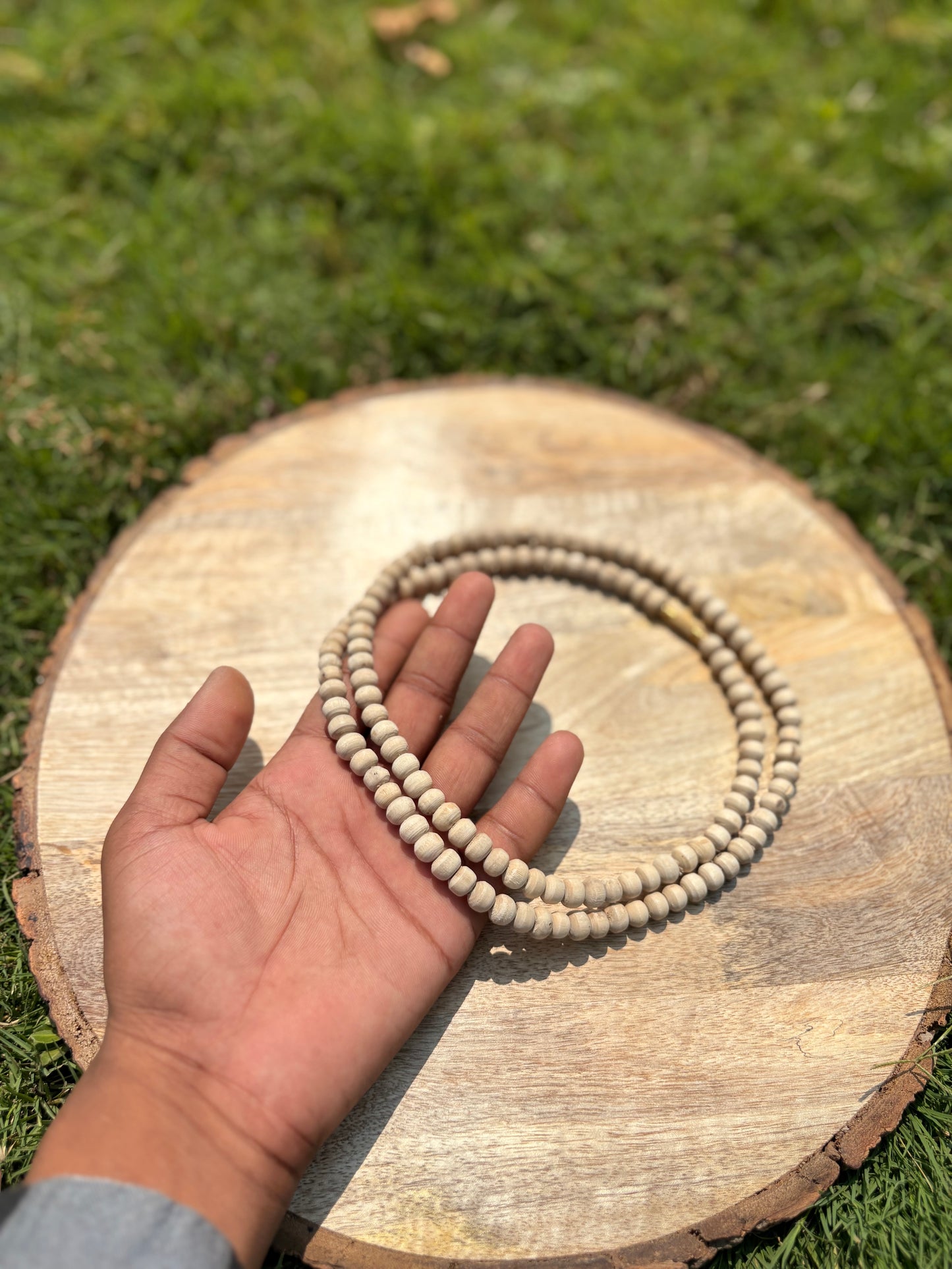 2 round Pure Tulsi mala Round beats 6 , 7 mm