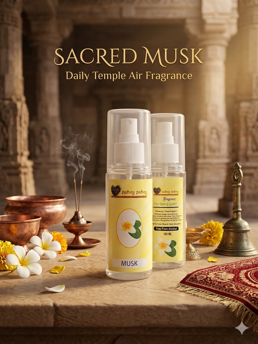 (Sacred Musk) Spiritual Air Fragrance – Natural & Alcohol-Free (100 ML)