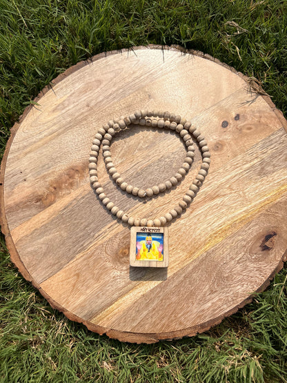Pure Tulsi se nirmit mala & pure Tulsi se nirmit Radhavallabh Shree Harivansh Bhaktmal locket & Premanand Maharaj ji locket ￼