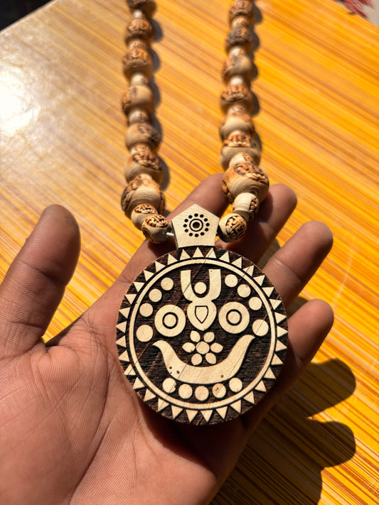 Big size Pure tulsi mala & Radha name & pure tulsi Jagannath ji ka locket