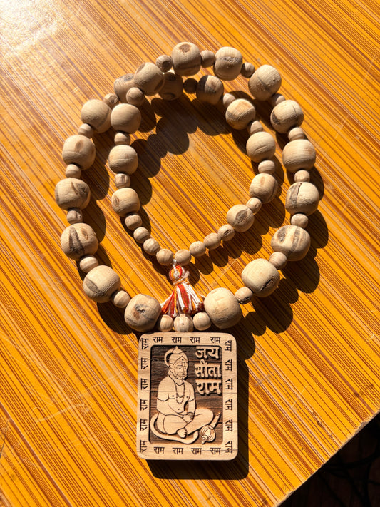 Big size pure tulsi mala & Big size Hanuma ji ka locket