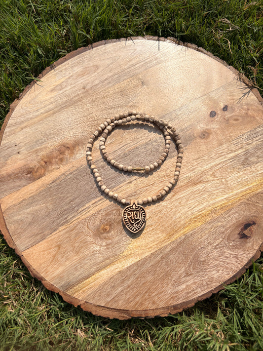 1 round Pure Tulsi mala & pure Tulsi se nirmit Radha naam locket
