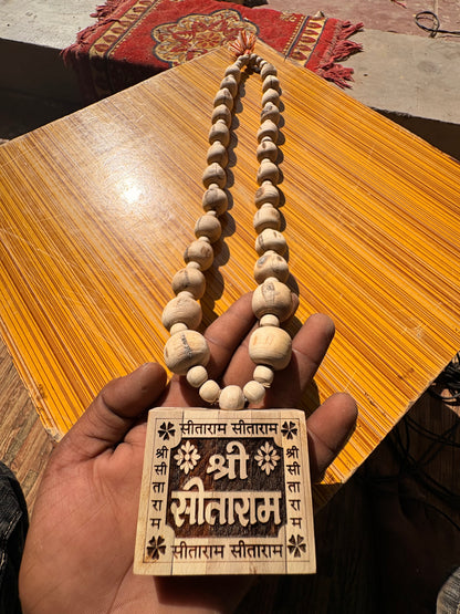 Big size Pure tulsi mala & Big size Shree Sitaram bhaktmal locket