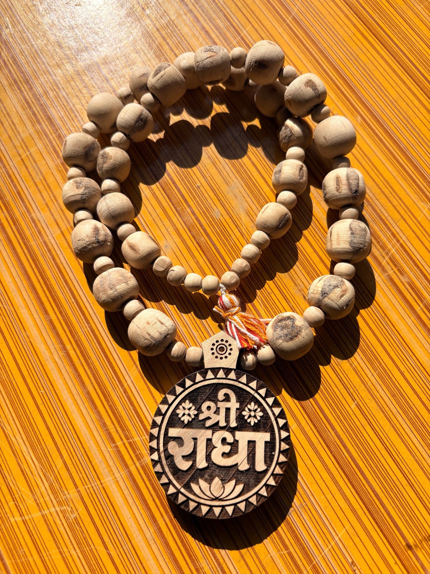 Big size pure tulsi mala & Big size Shree Radha naam locket
