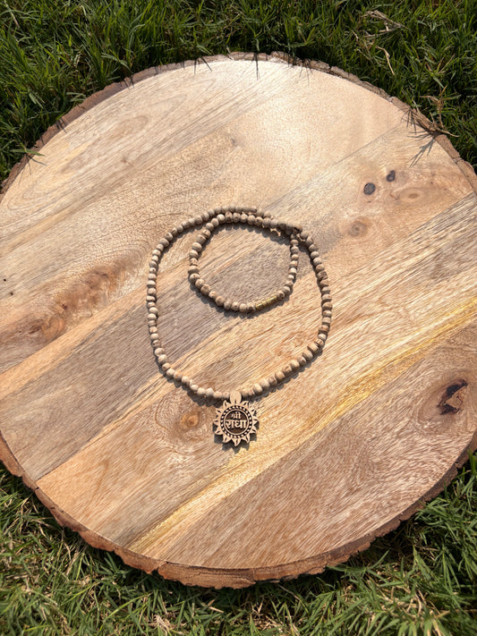 1 Round Pure Tulsi mala & pure Tulsi se nirmit Shree Radha naam locket