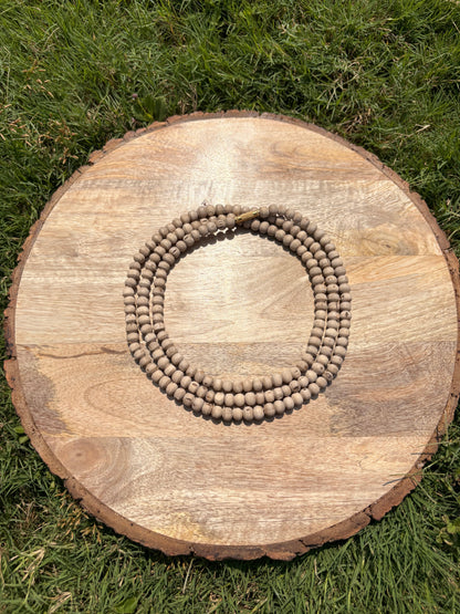 3 Round Pure Tulsi se nirmit mala 6 , 7 mm
