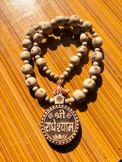 Big size pure tulsi mala & Big size pure Tulsi locket Shree Radheshyam