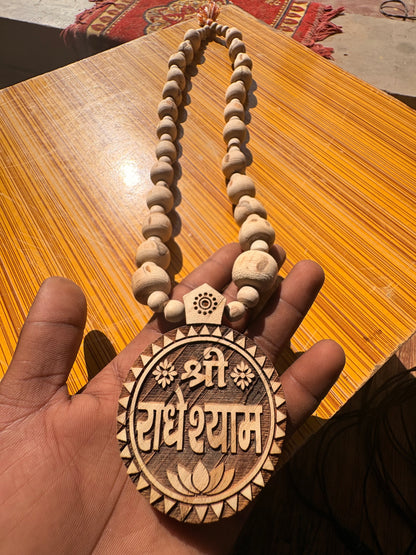 Big size pure tulsi mala & Big size pure Tulsi locket Shree Radheshyam